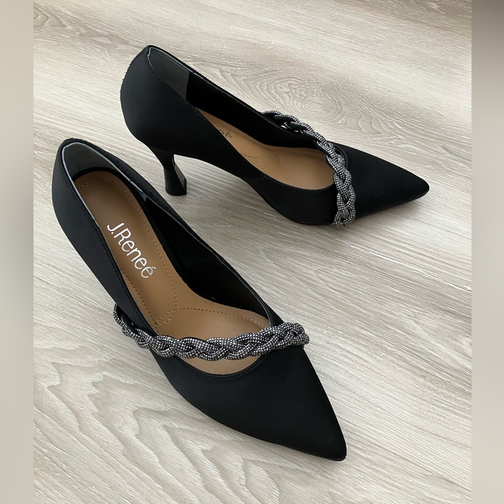 Black special occasion shoe size 7 - Picture 5 of 6